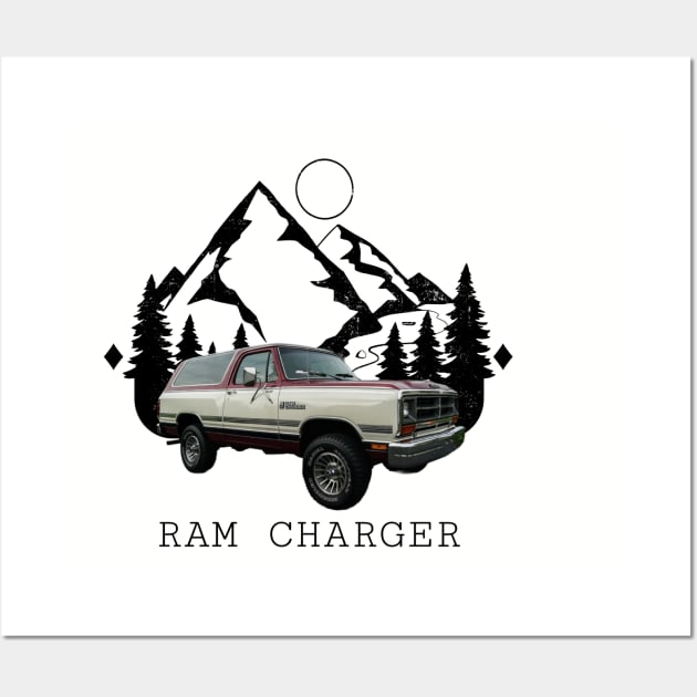 RAM CHARGER T-SHIRT Wall Art by Cult Classics